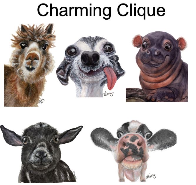 Charming Clique Greeting Cards