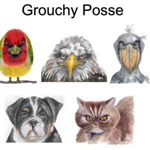 Grouchy Posse Greeting Cards